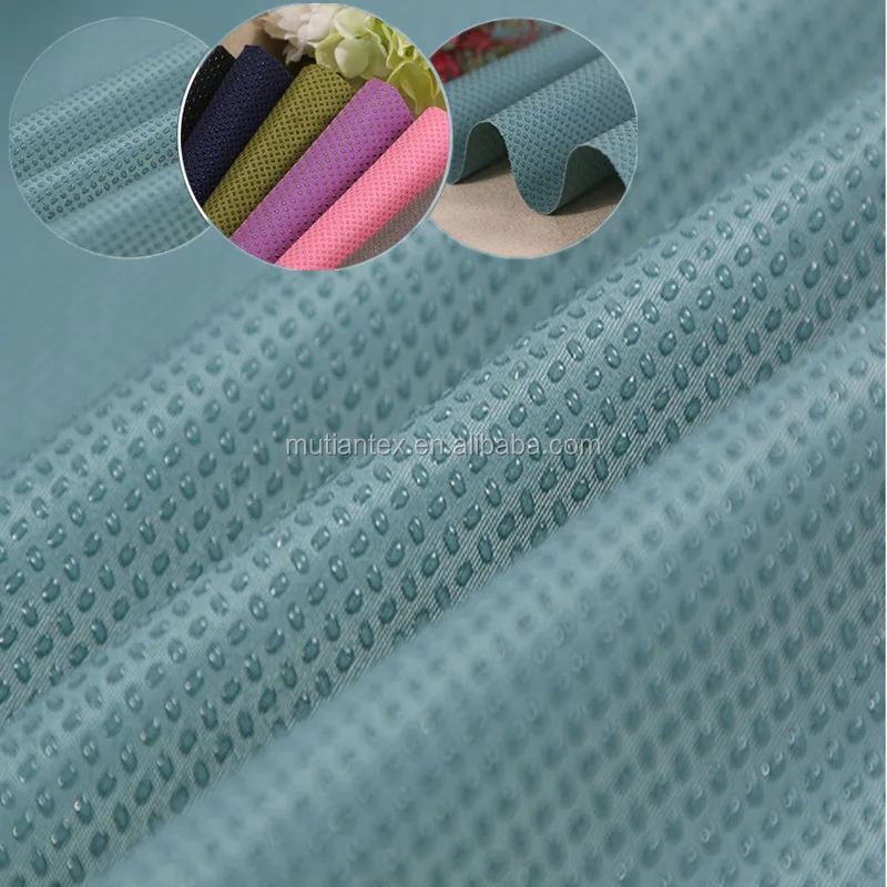 100% polyester pvc dot anti skid microfiber fabric