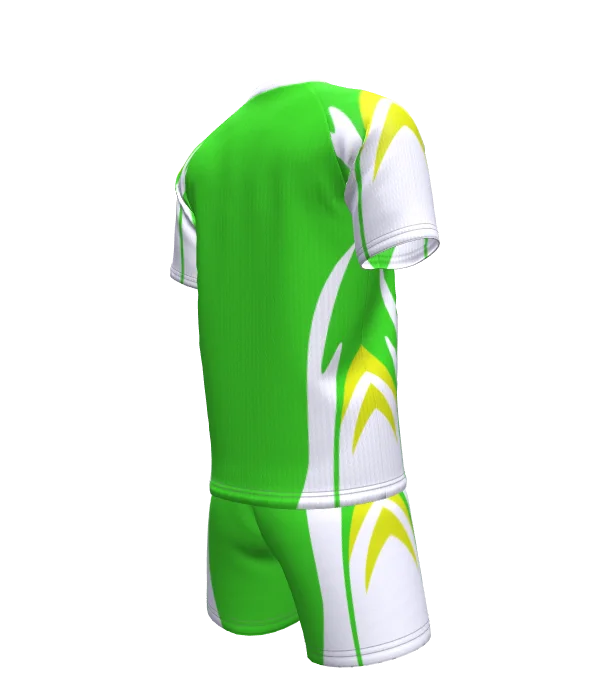 Wholesale Blank Sublimated Custom Green Soccer Uniforms