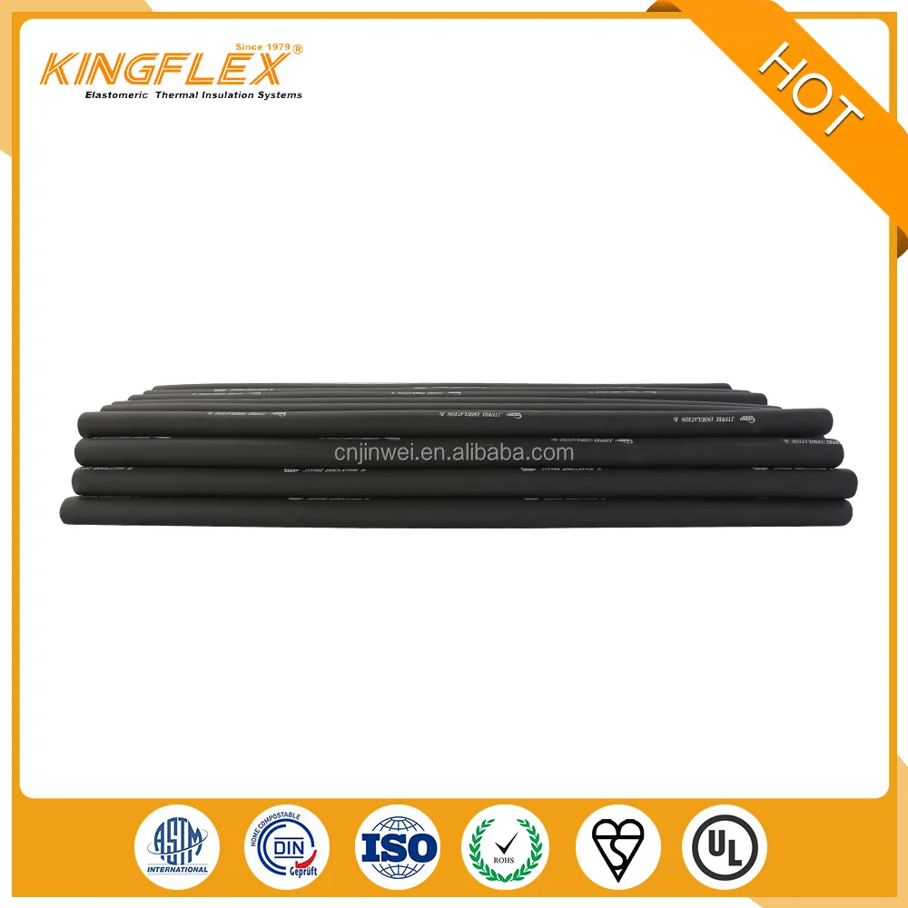 hot water pipe heat resistence rubber sponge insulation pipe equipment