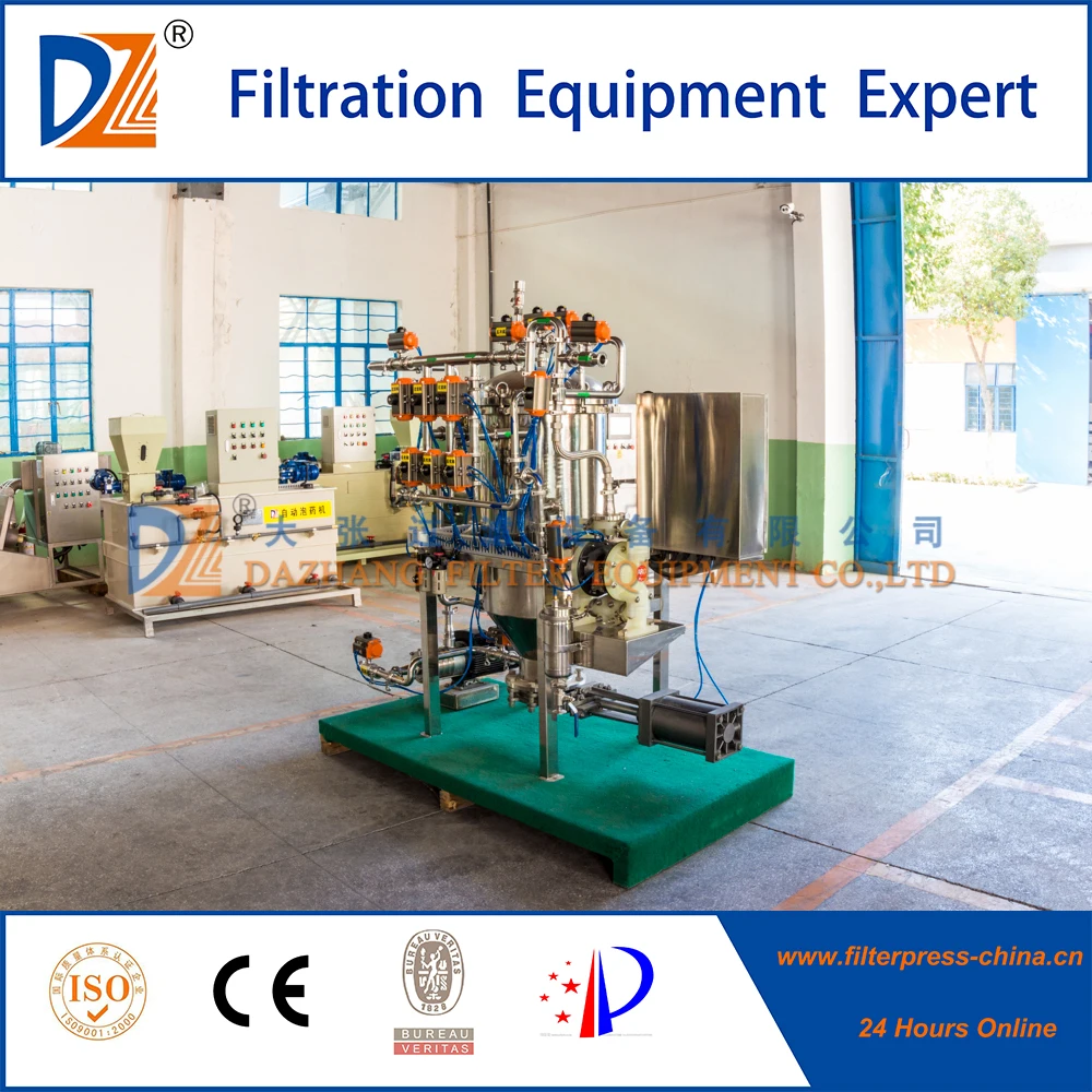 Filter Press Candle Filter Machine DZ Stainless Steel Water Treatment for Oil Food Industrial Filtration ISO9001;CE Plc,engine