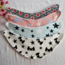 Baby Girl Boy Towel Saliva Waterproof Newborn Cartoon Pattern Toddler Lunch Bibs Burp Cloths