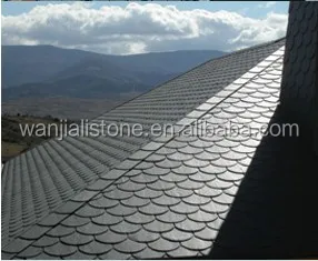 
China Black Slate roof Tile 