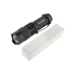 Tactical Lamp 3w 300lm Adjustable Focus Zoomable Torch Light 3 Modes Handheld Mini Q5 LED Flashlight