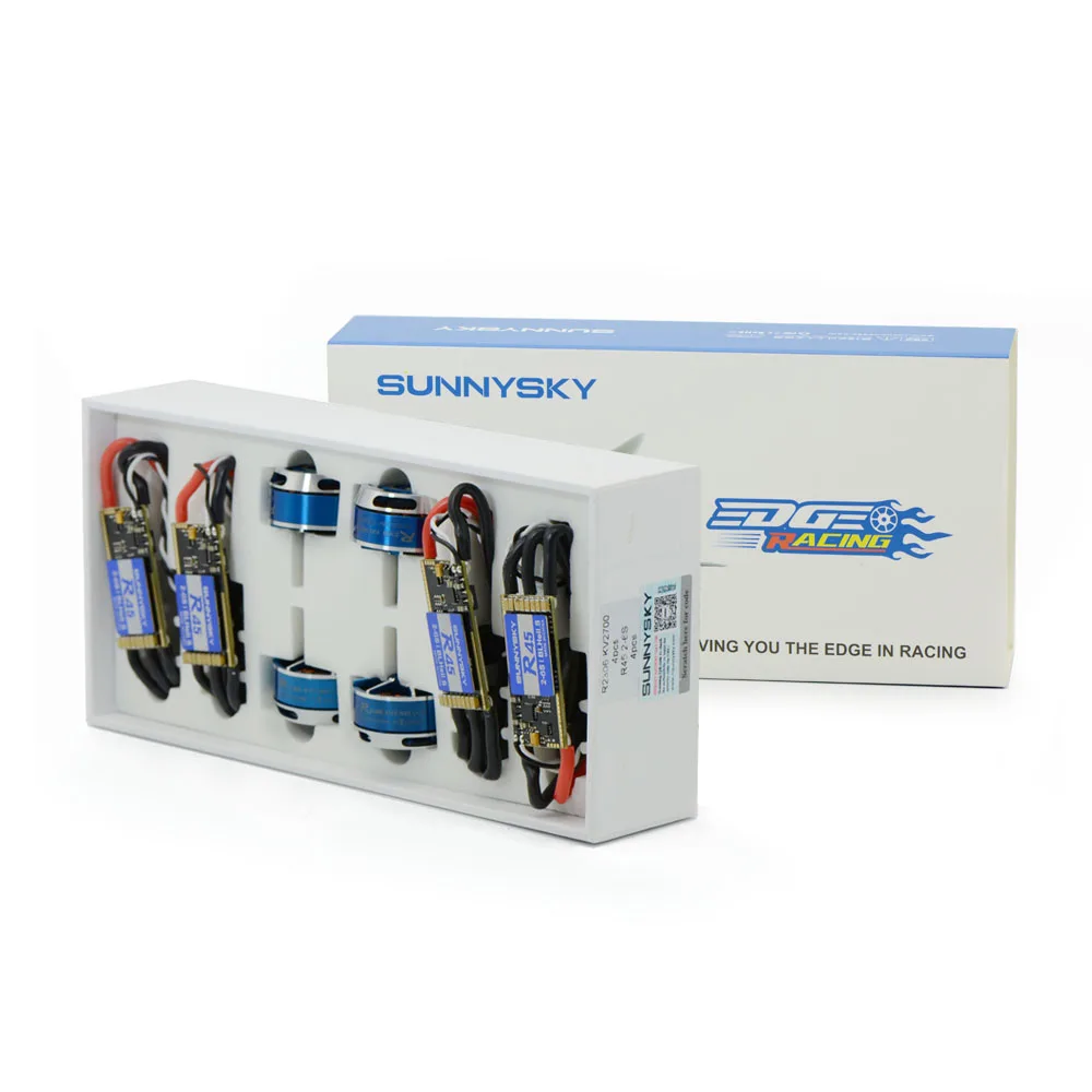 SUNNYSKY FPV Powerful Racing Combo 4pcs R2305 KV2480 in Blue with 4pcs R30 2-4S ESC