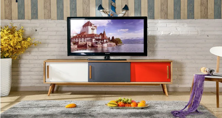 Modern Minimalist Multi-function Small TV Rack Cabinet Design Stand