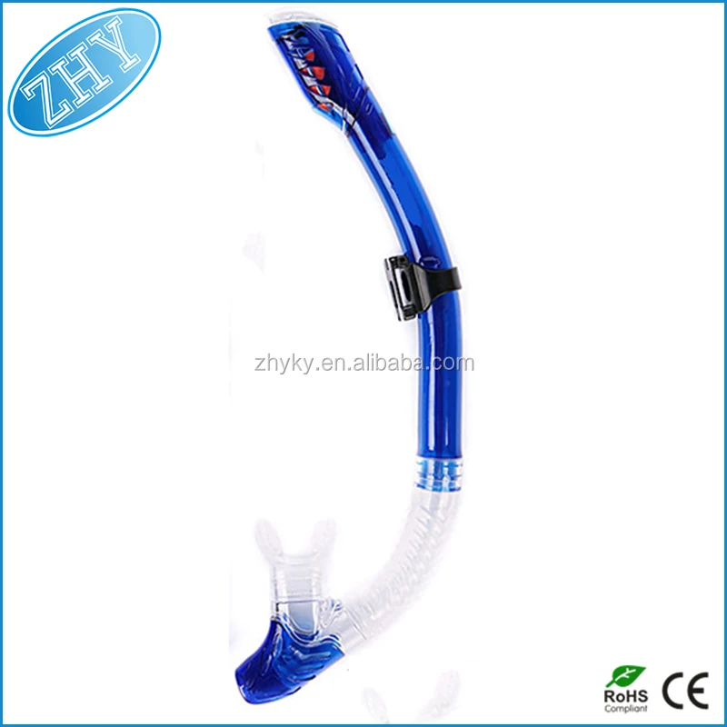 Dry Snorkel with Silicone Mouthpiece/ Purge Valve for Snorkeling and Scuba Diving | multi colors ZHY198