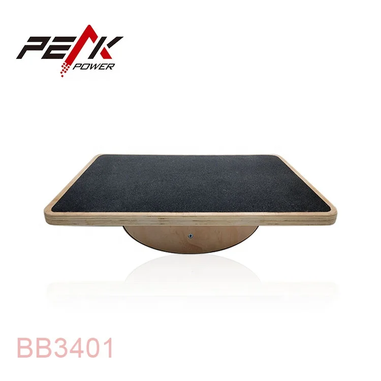 PeakPower Wood Kids Yoga Fitness Wobble Wooden Balance Board