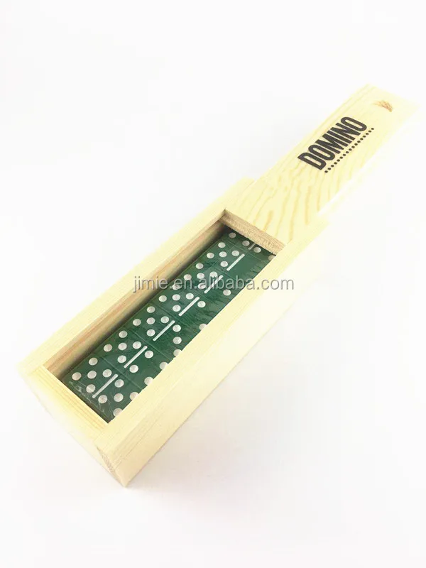 
promotional acrylic mini domino game set with wooden box,custom mini domino set 