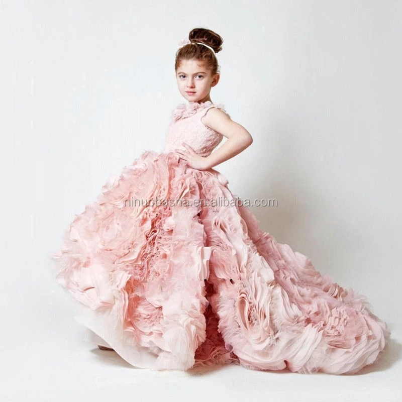 NW1145 Generous Wedding Party Formal Flower Girl Dresses Baby Pageant Gown Custom