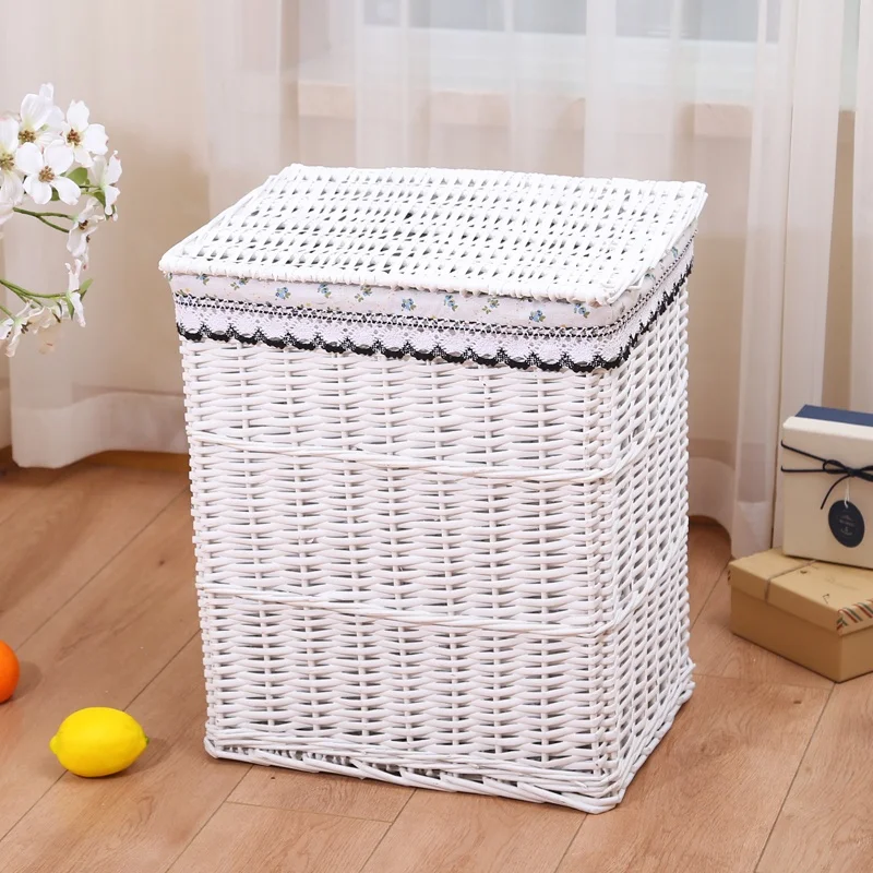 
high quality wicker basket from fuyang city/white wicker laundry basket made by willow for hotel.... 