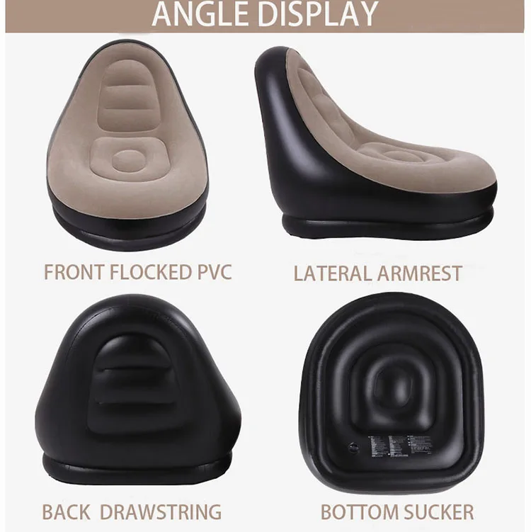 Wholesale custom high quality comfortable heavy duty inflatable sofa chair Chaise Lounge