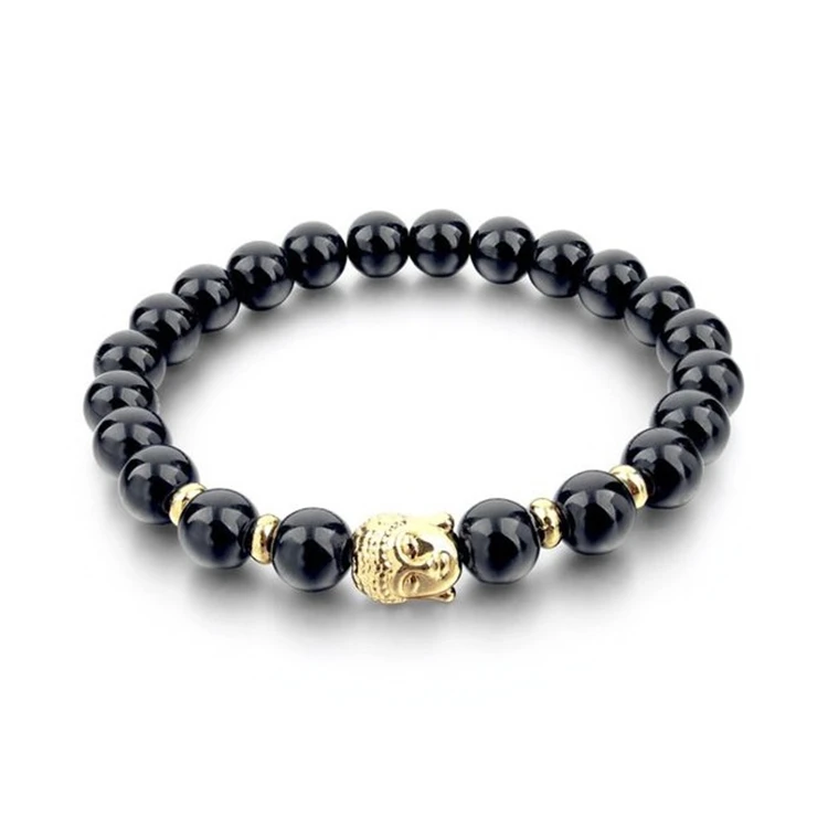 8mm Men Jewelry Wholesale Bangle Natural Jade Stone Beaded Bracelet