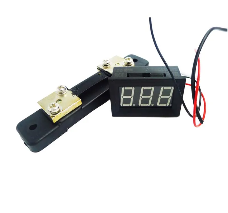 Geree Digital Ammeter Amp current meter 0-50A with 50A/75mV shunt Green C27D