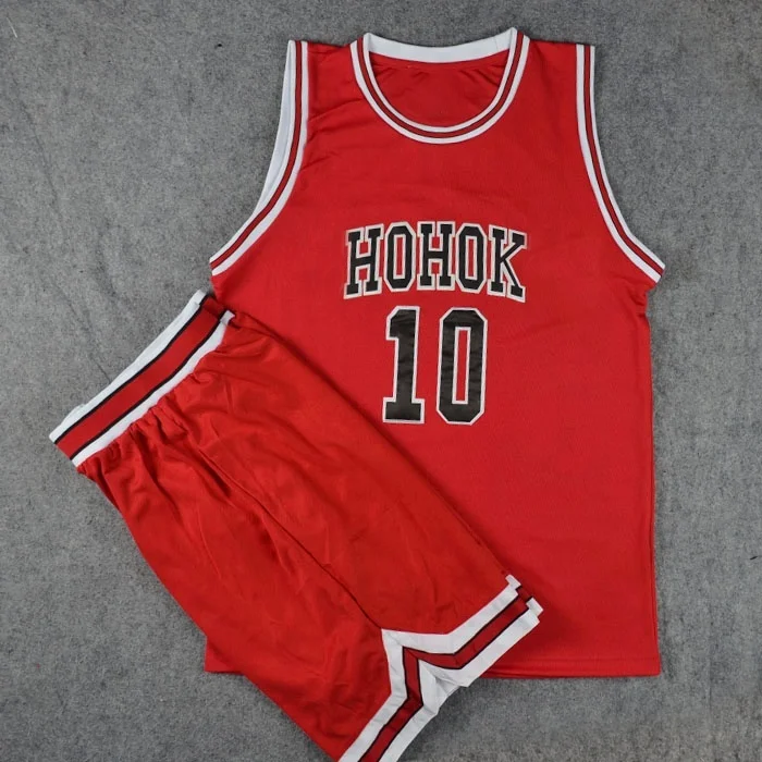 High Quality Custom Team Name Number Basketball Jersey Color Design Basketball Uniform Embroidery for Men Patch White Red Black