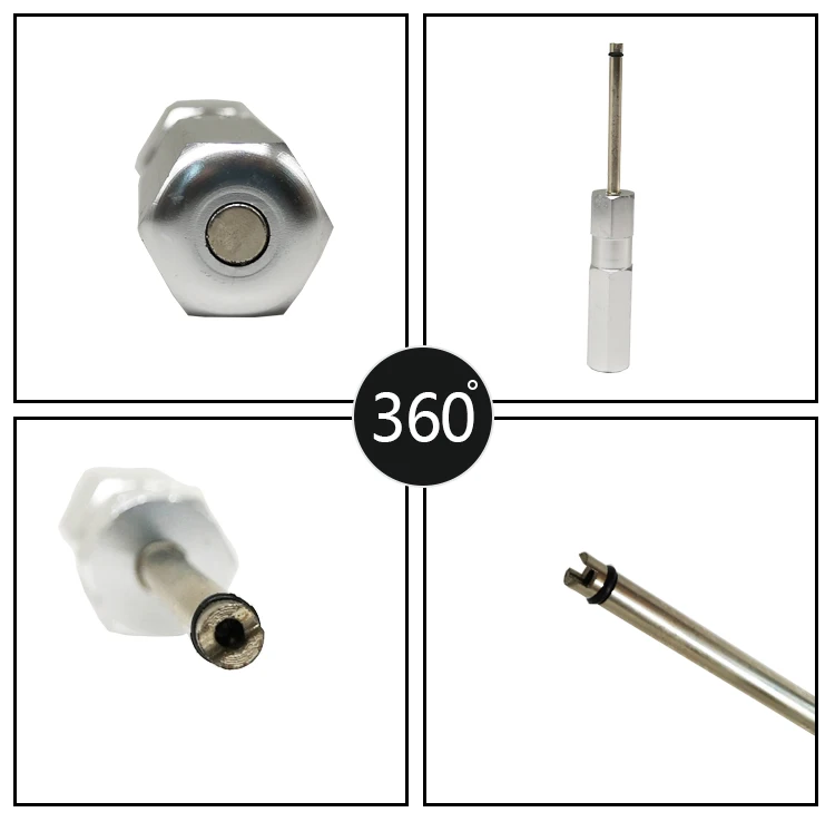 Инструмент для снятия сердечника клапана автомобильного колеса из алюминиевого сплава