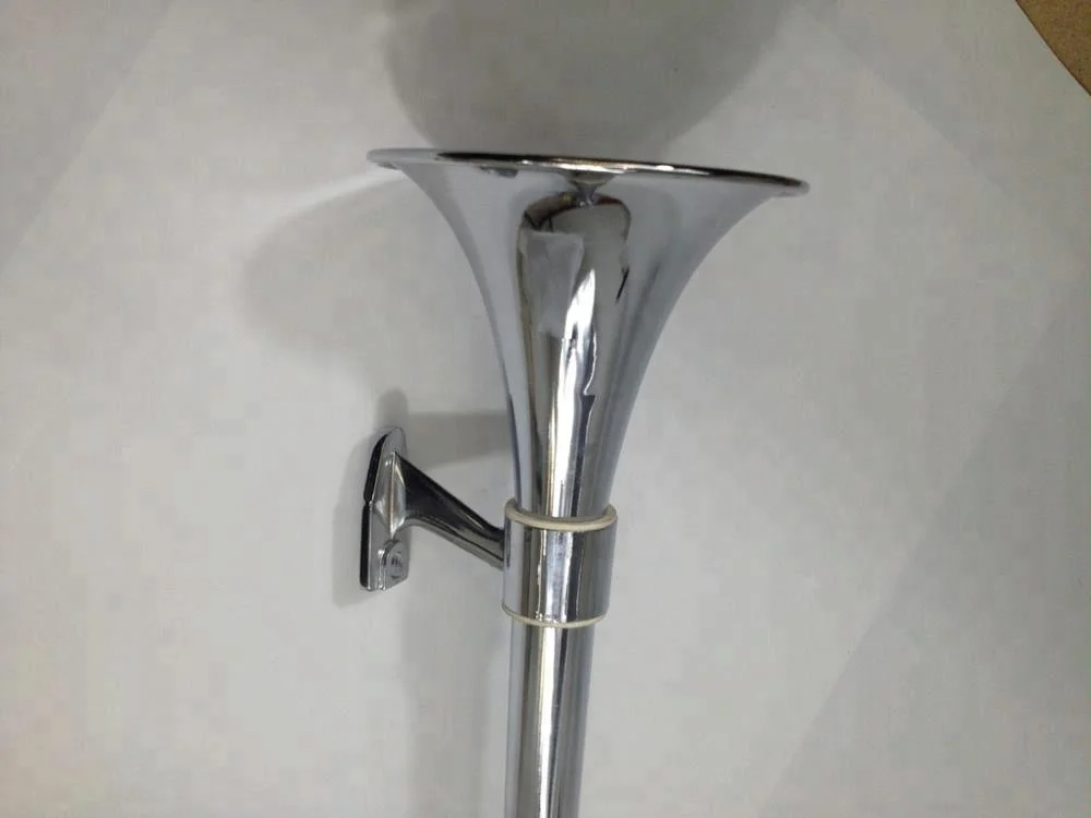 Super Loud 64cm 120DB 12V/24V Single electric Air Horn With Electronic Solenoid Valve for Truck Boat Bus