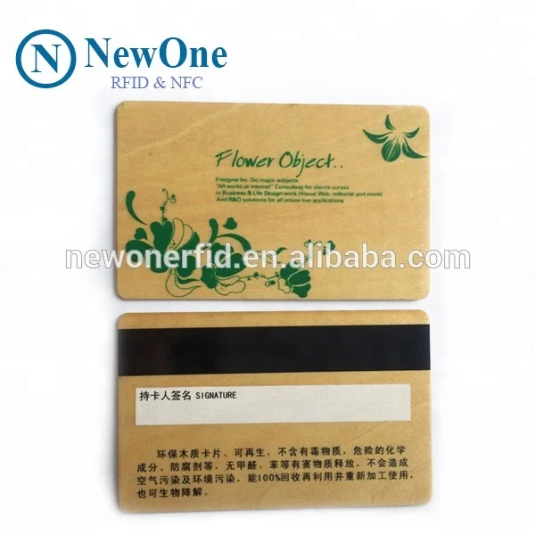 
RFID Smart card NFC Bamboo Wood Magnetic Stripe Business Card Rfid wood card 