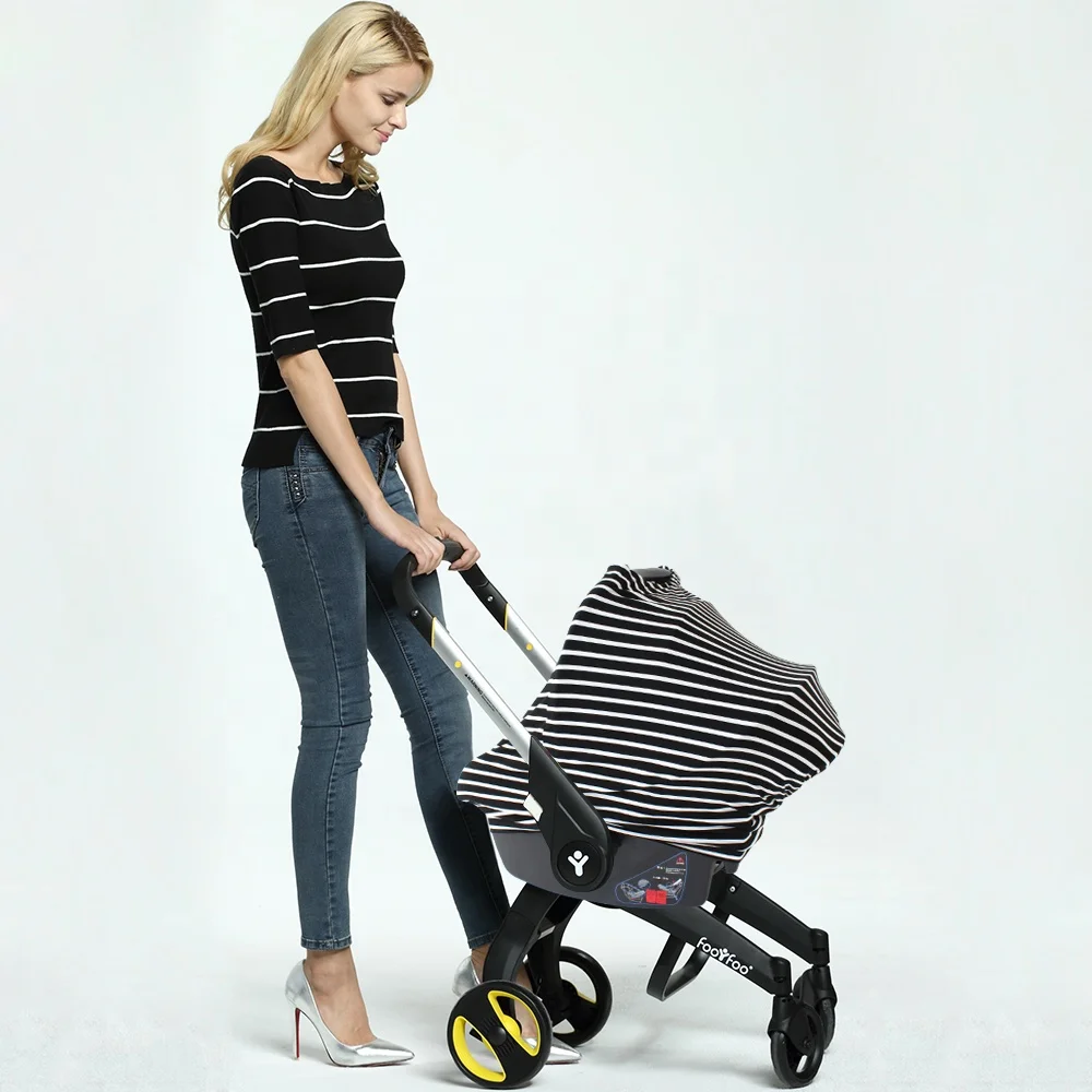 Plus Size Spandex Polyester Baby Car Seat Canopy Poncho Multi Use Nursing Scarf Breastfeeding Protector Cover