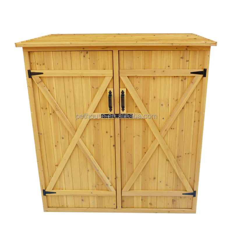 Двойные садовые сараи из массива дерева для хранения