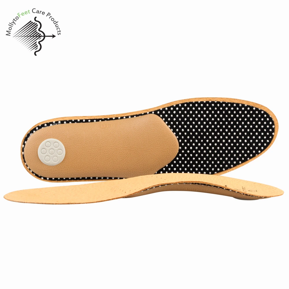 
best selling natural leather arch insole , orthopedic insole for man 