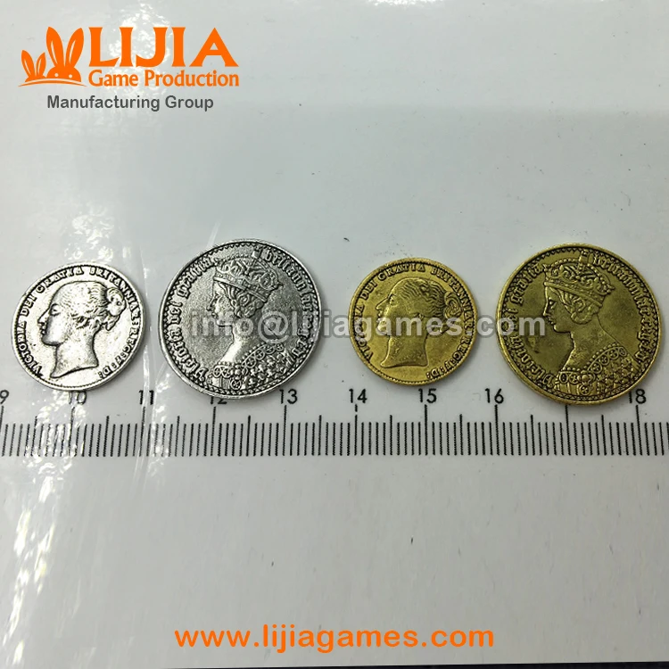 
Custom metal coin metal token pieces for hobby games 