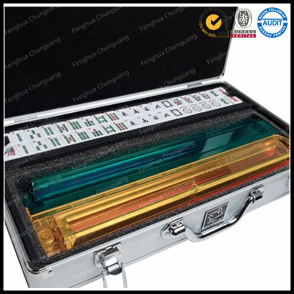 
Custom 166 American Mahjong Set with Aluminum Case 