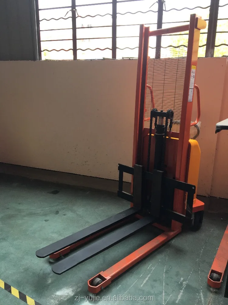 Горячая Распродажа 1,0/2,0 T б/у Электрический вилочный погрузчик полуэлектрический штабелер