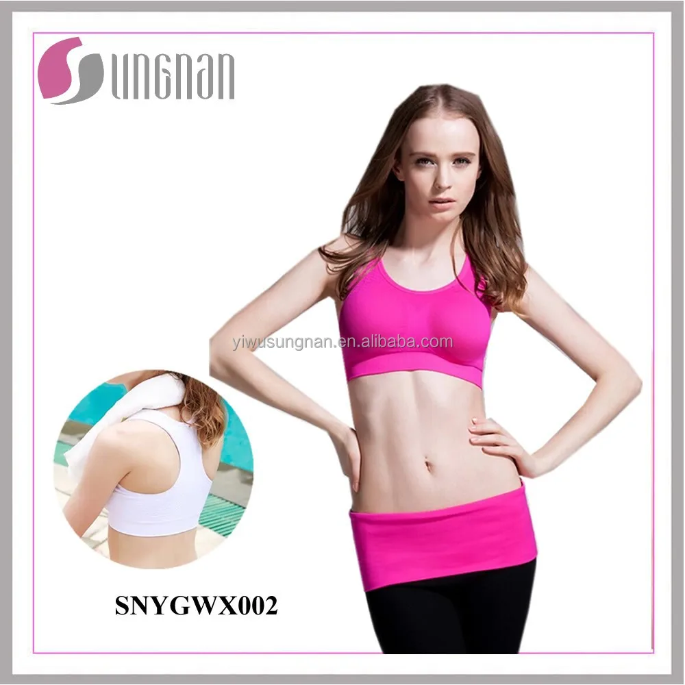 New Design Thin Models Wireless Yoga Sleep Running Shockproof Gather Sports Bra