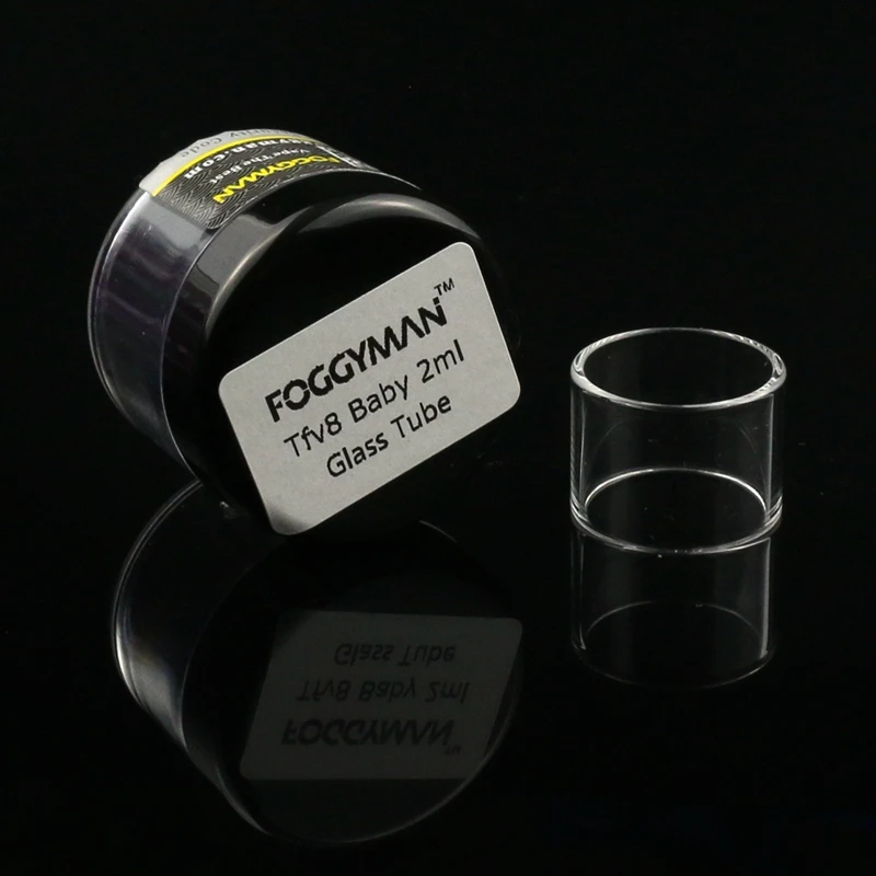 
Foggyman electronic cigarette straight and bulb Pyrex replacement glass tube for TFV8 BABY RBA tank 