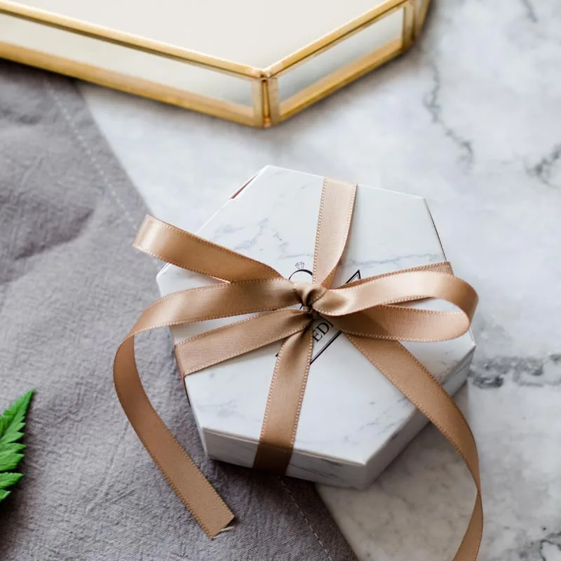 
Retail personalized marbling wedding favors paper box for sale 