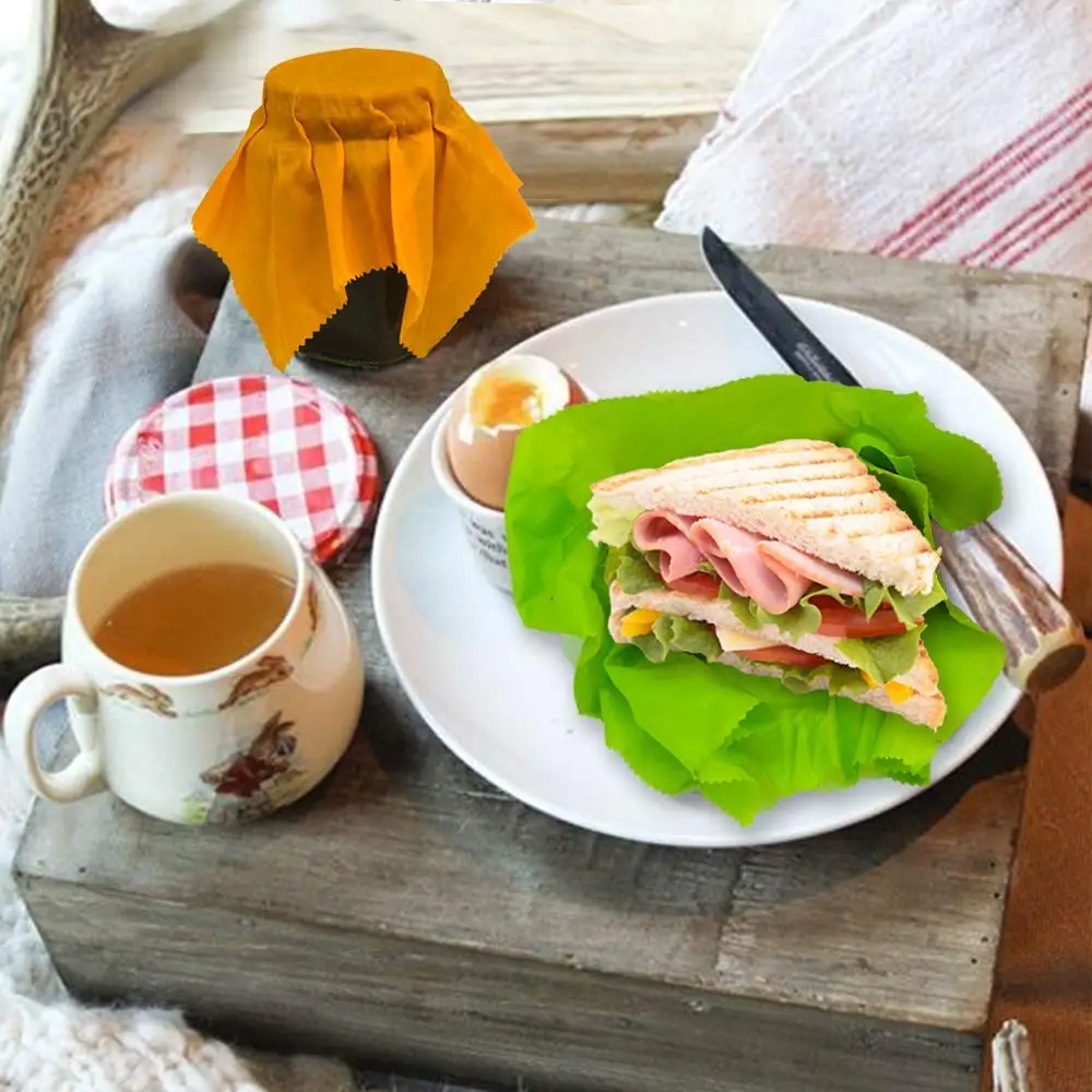 
Sustainable Living Eco Friendly Plastic Free Reusable Beeswax Wraps 