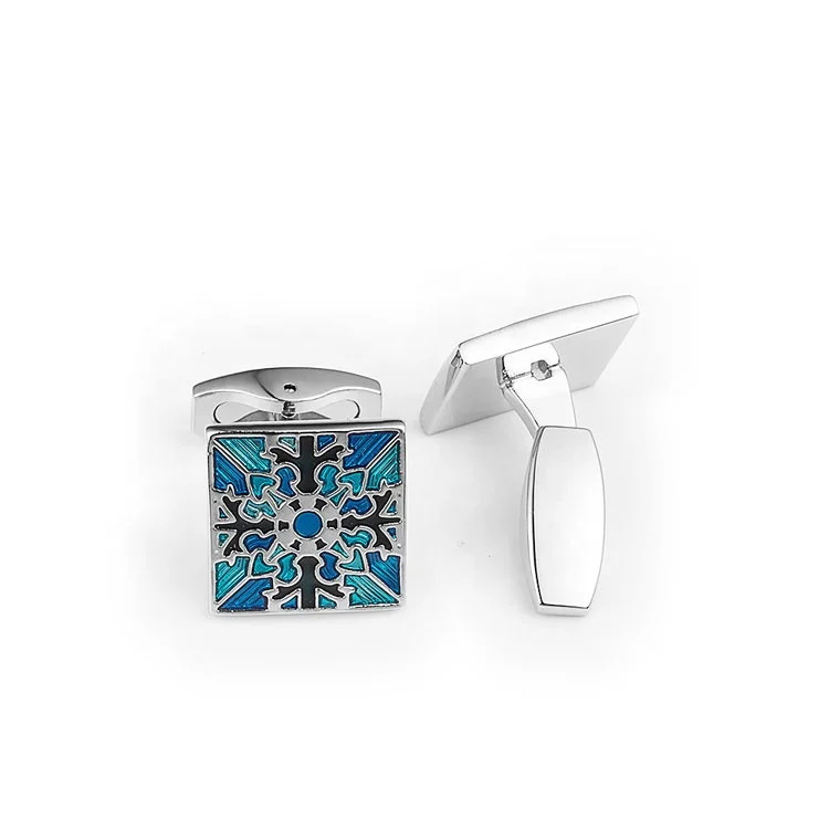 Marlary Factory Custom Fashion High Quality Enamel Souvenir Cufflinks For Mens Shirts