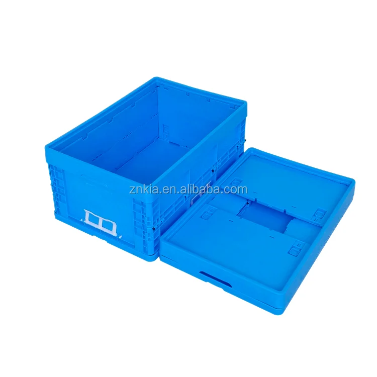 600*400*280mm heavy duty straight wall foldable plastic storage container and bin