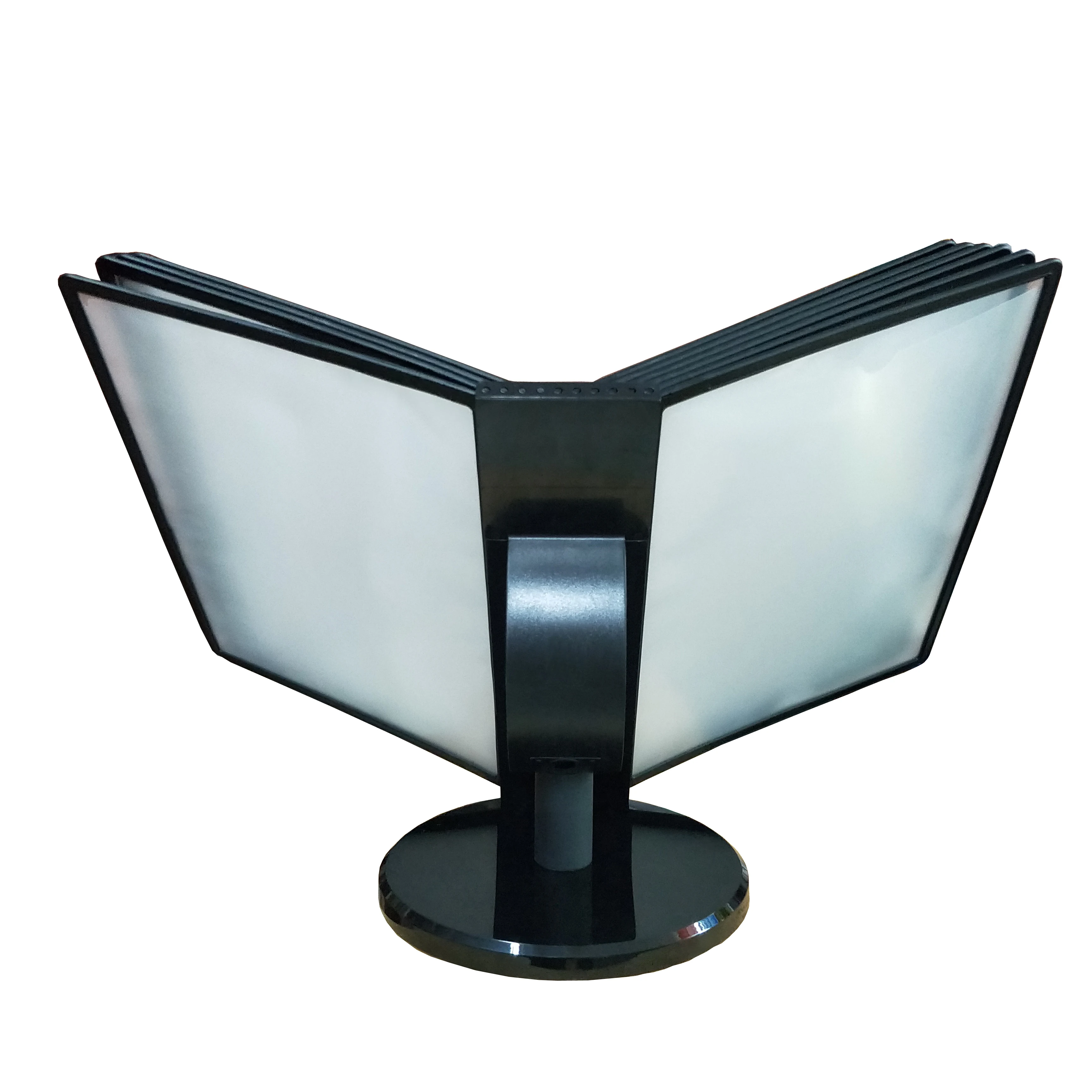 Desktop Reference System with Black Borders Quick Find Reference Holder Display 10 Pages for Menus, Documents and catalogues