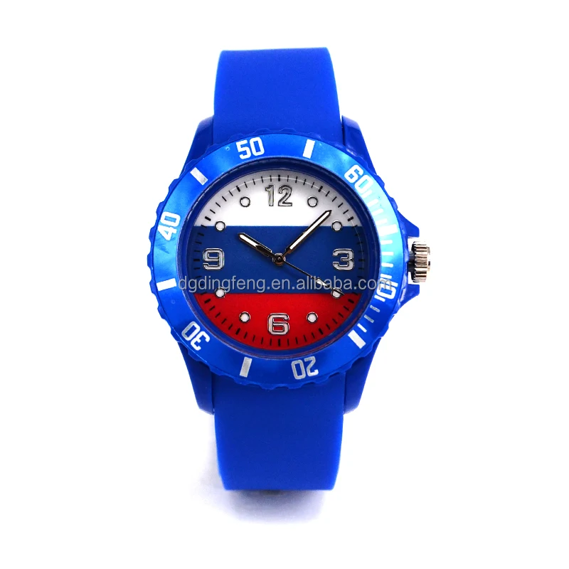 
Silicone watch for Russia world cup promotion hot sales in 2018 with possible lowest price 