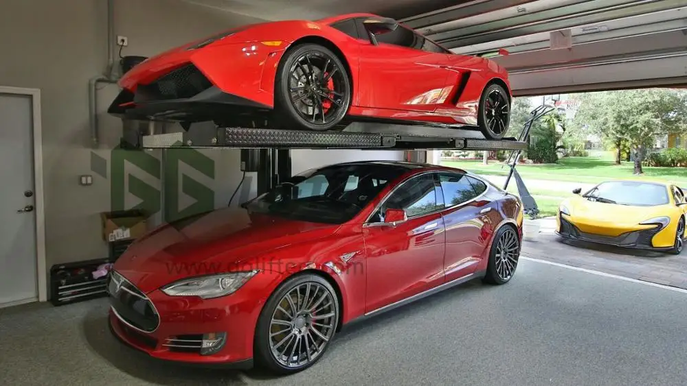 Qingdao 2T single slide column car parking lift