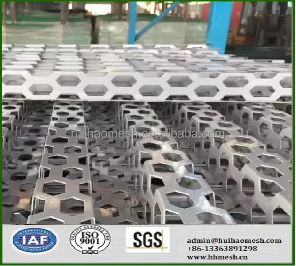 Hexagonal Hole Type Perforated Metal Panel for Wall Cladding Screen