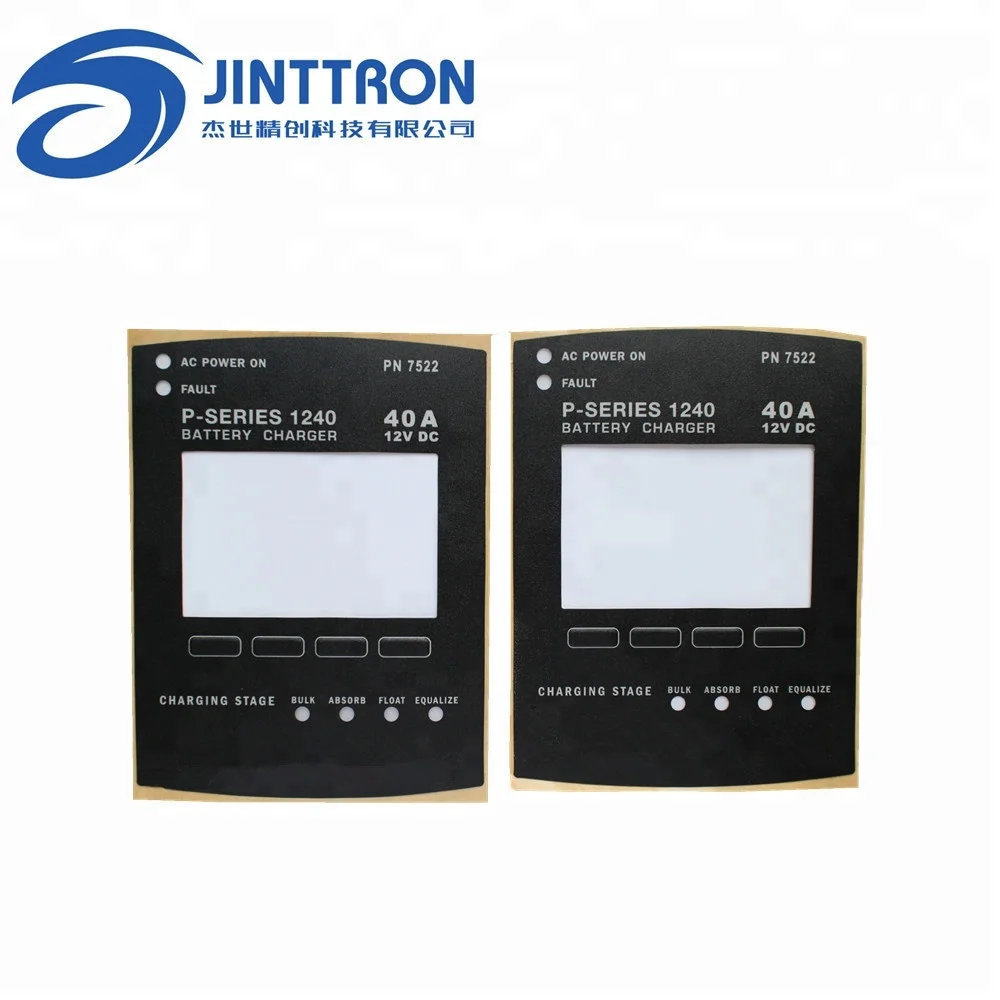 
Membrane graphic overlay display screen panel LED window control panel use in instruments and apparatus 