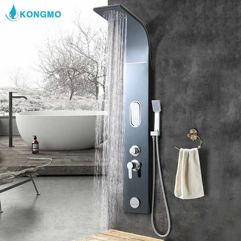 surface mounted shower faucet outdoor electric shower corner panel 6211