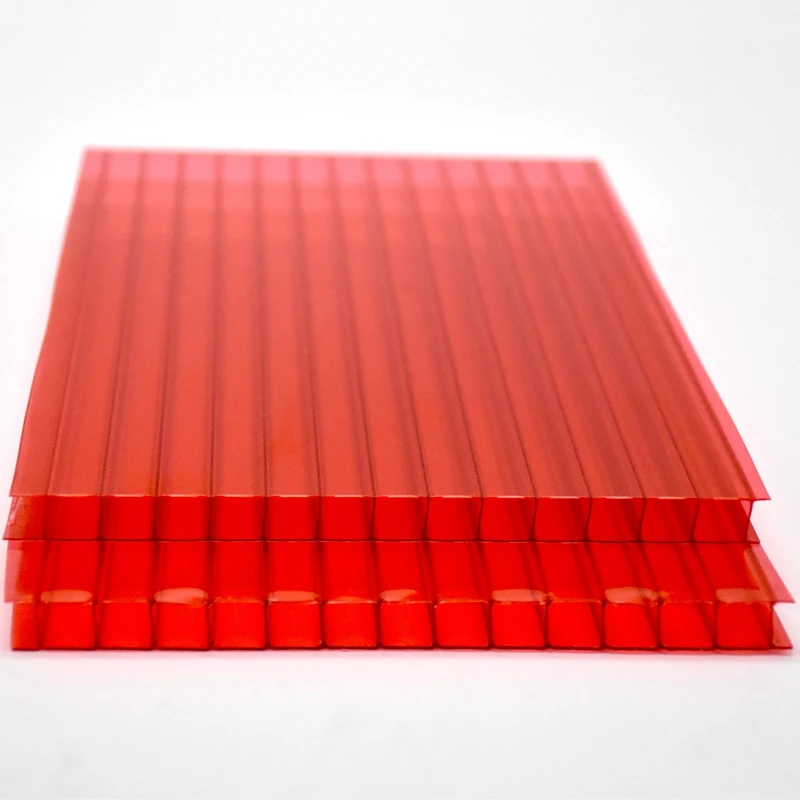 3-12mm double layer sabic/lexan polycarbonate pc hollow sheet in transparent