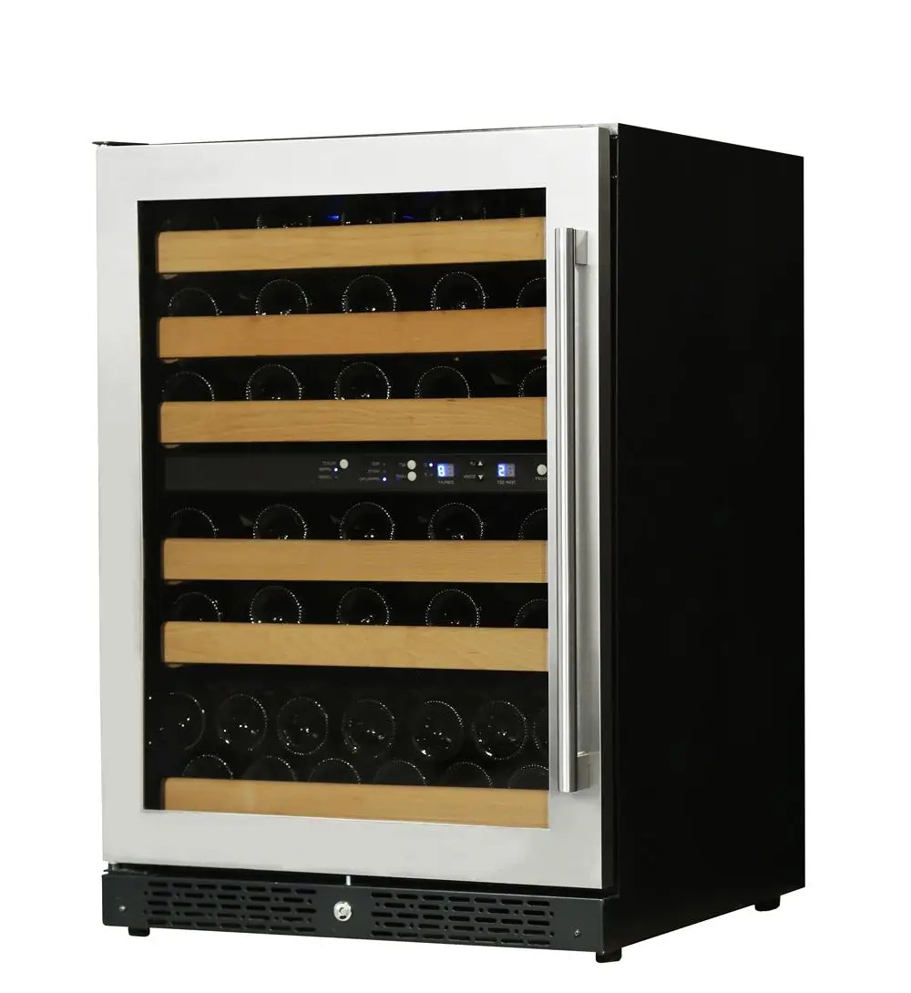 
54 bottles built-in seamless compressor counter top wine cooler refrigerator 