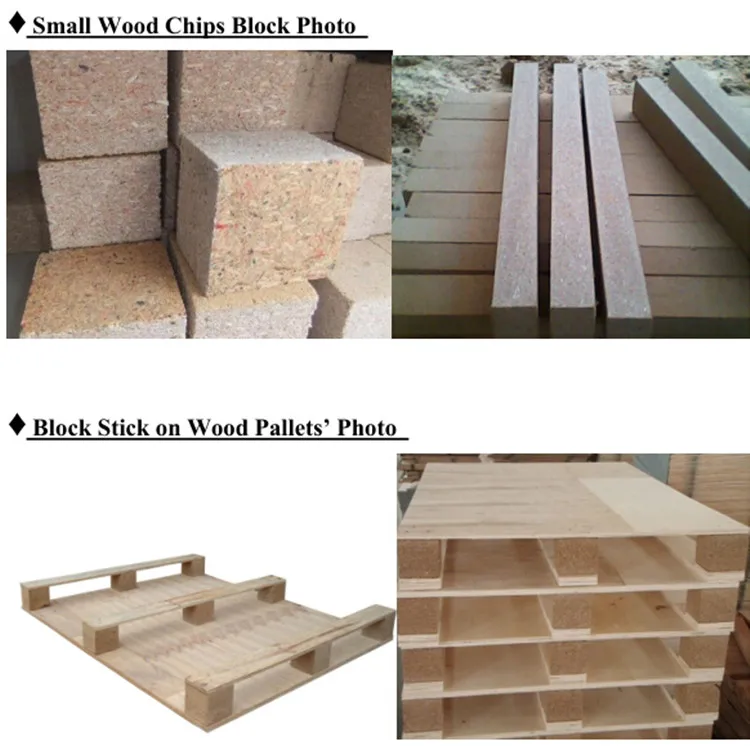 Automatic wood sawdust pallet making machine, wood shaving pallet feet hot press machine for sale