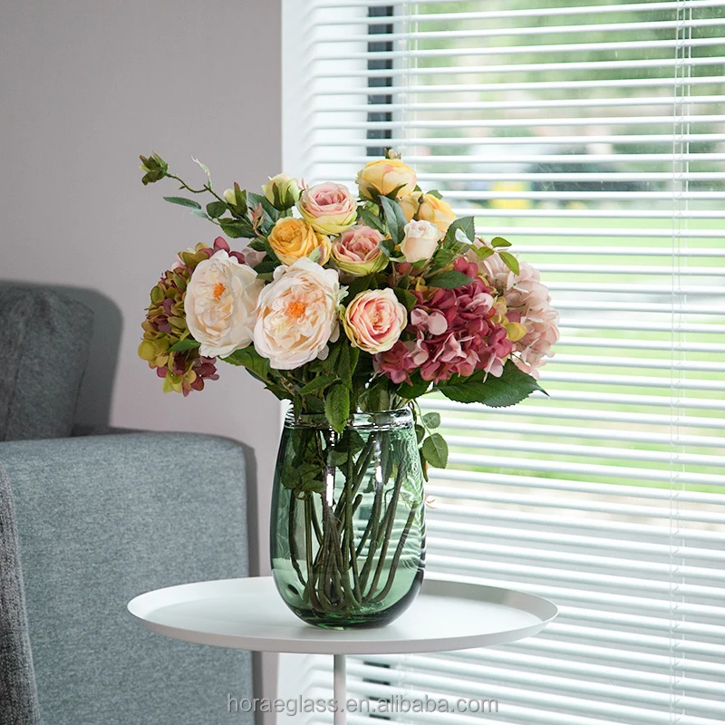 Thick geometric glass terrarium wholesale Chinese plant glass vase for living room decoration