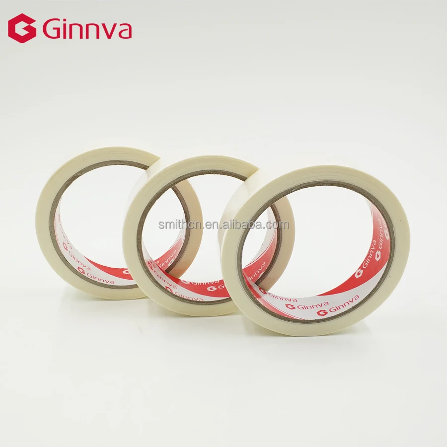 lemon yellow color high temperature adhesive thermal paper masking tape log roll with adhesive