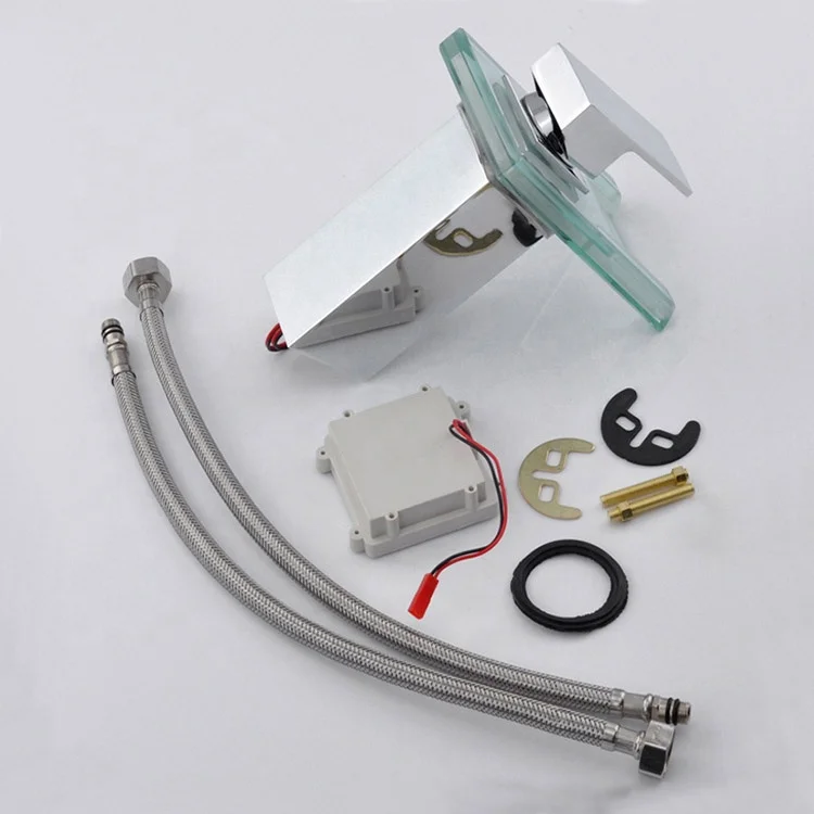 
Glass Sensor Water Dispens Basin Faucet Led Wall Hung Faucet 