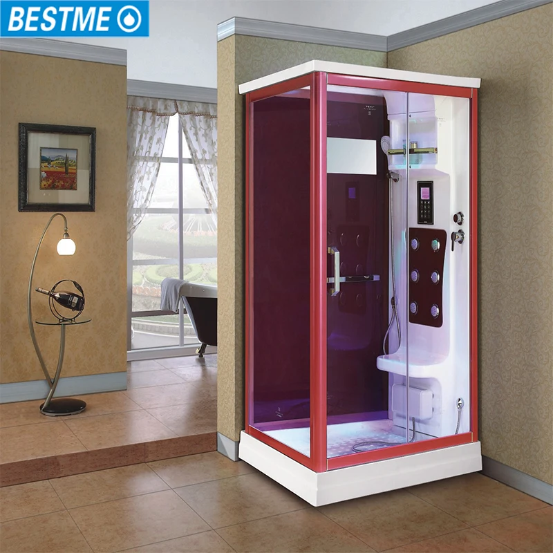 Роскошный портативный комнатный душ, сухая и влажная Паровая комбинированная комната для сауны на 1-2 человек
