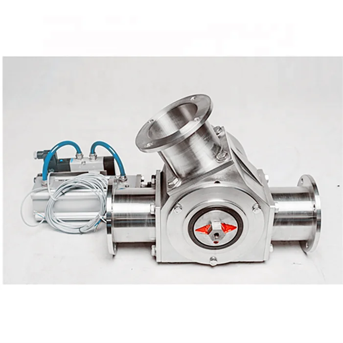 three way walve for silo 2 way pneumatic valve  3 way diverter valve