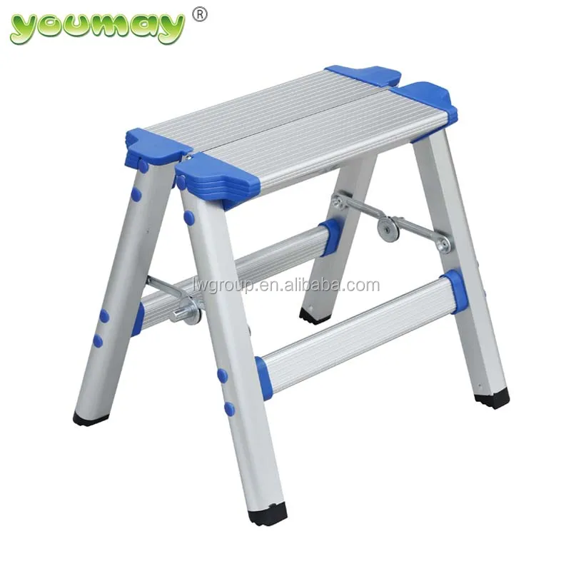 folding step ladder, Aluminum one-step ladder easy carry ladder small stair AD0501A