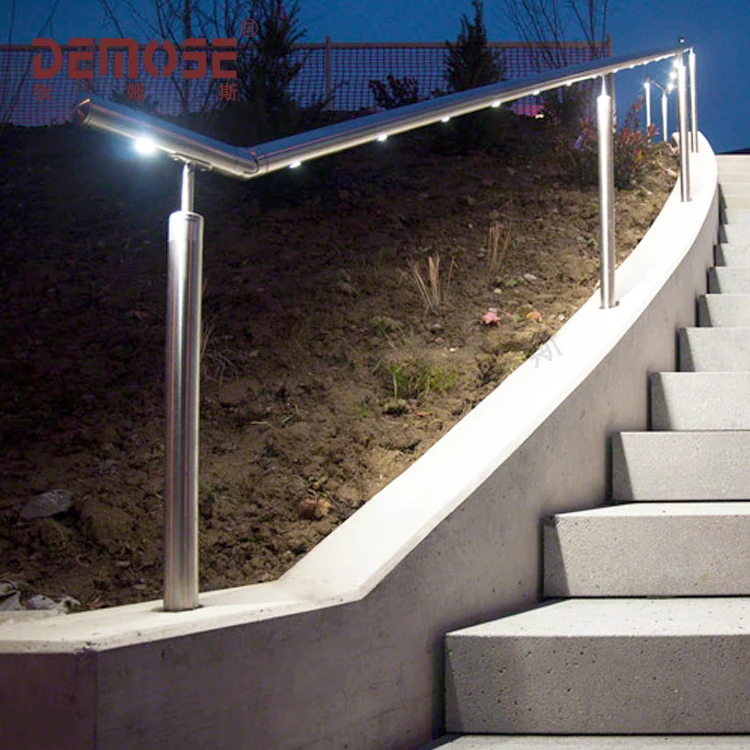 led light handrails for outdoor steps/handrail for disabled