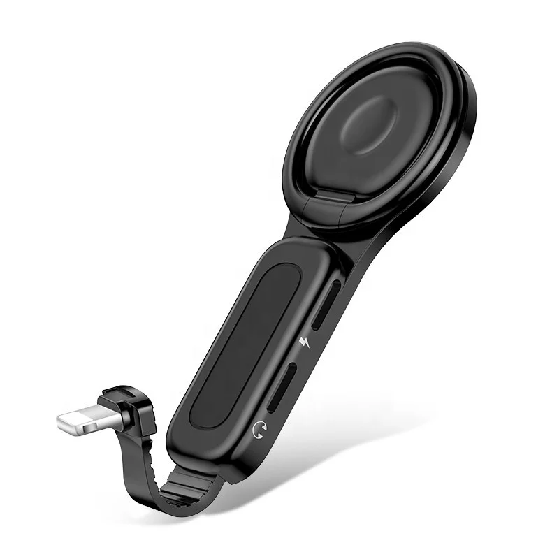 SUNLINE 2019 Новый адаптер питания для наушников для телефона aux 3,5 мм наушники аудио адаптер с 360 кольцевым держателем